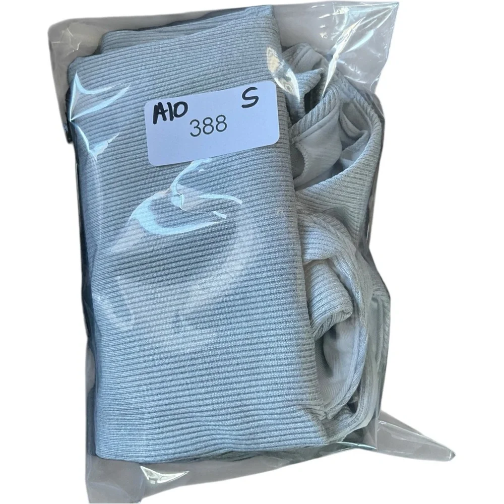 Alo Yoga Elevate Ribbed Crossover Tank Shadow‎ Grey Size Small